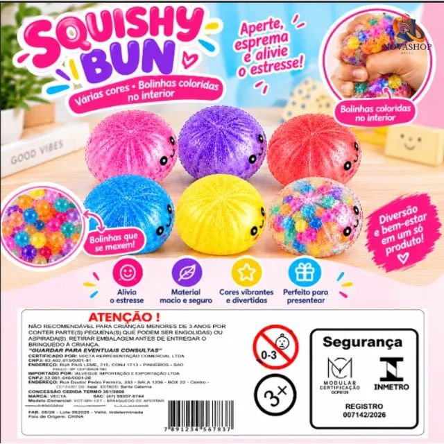 Squishy Bun Brinquedo Macio - Foto 3