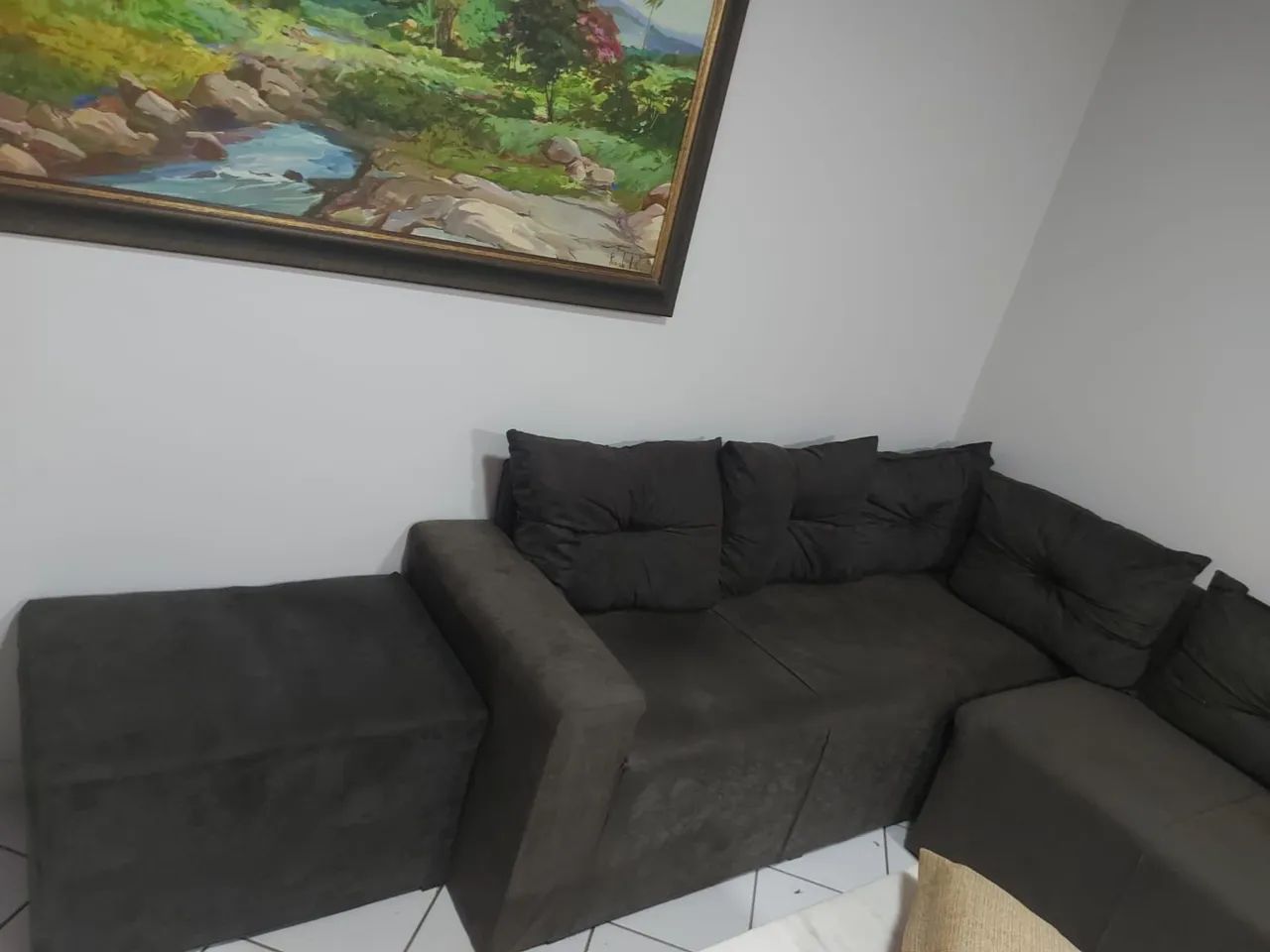 Vendo sofa de canto marrom - Foto 3