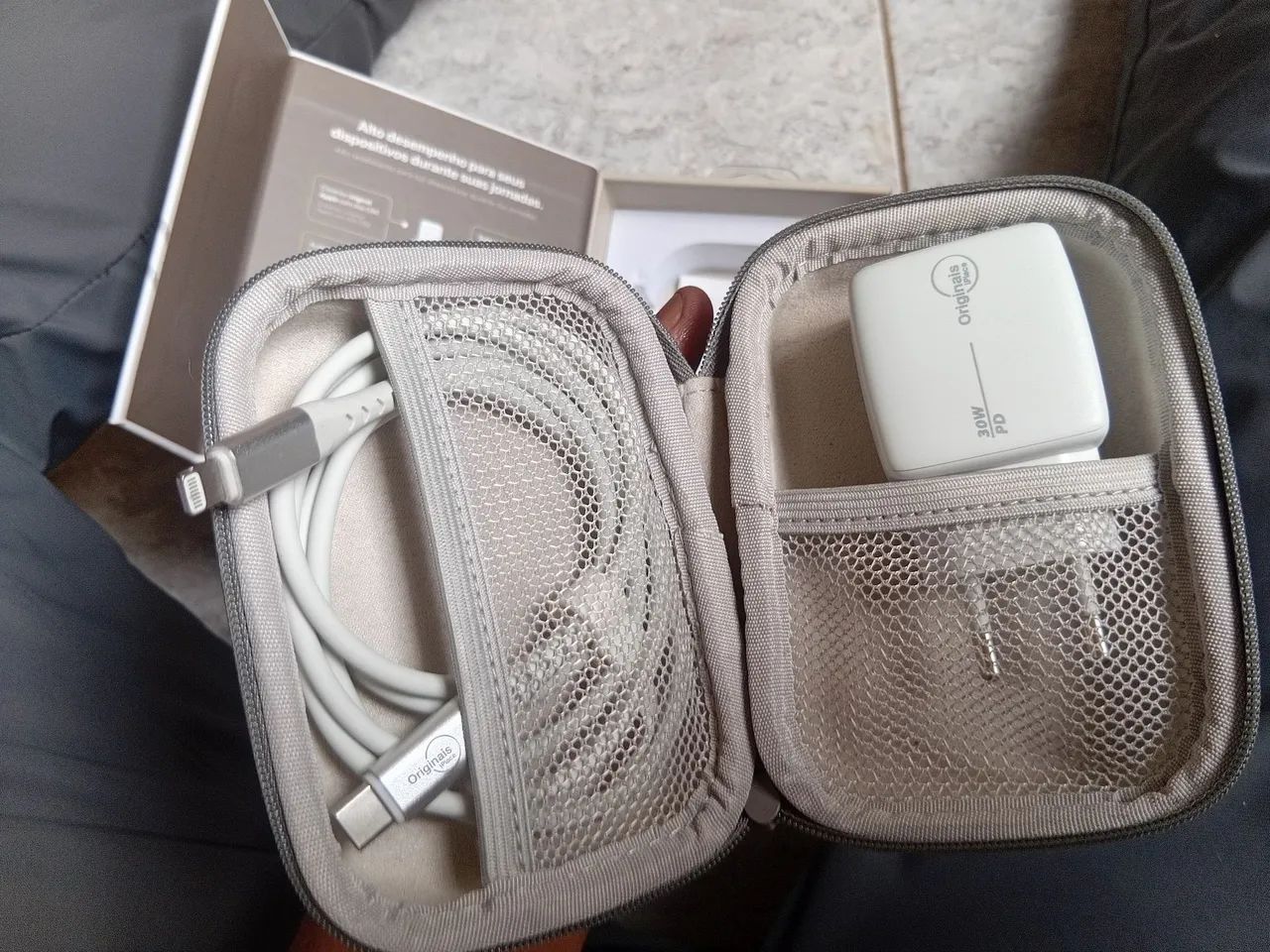 Kit Viagem iPlace iPhone 30W Original - Cabo e Carregador Lightning - Foto 4