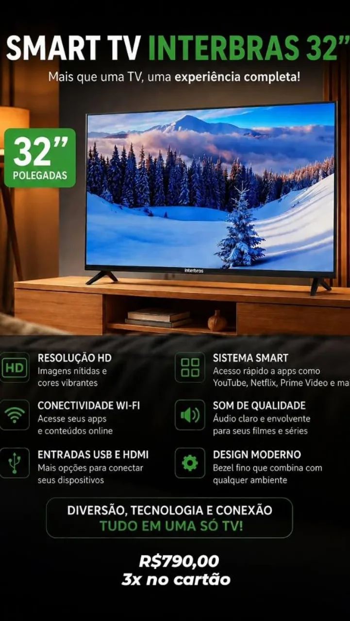 Tv 32 Smart Interbras