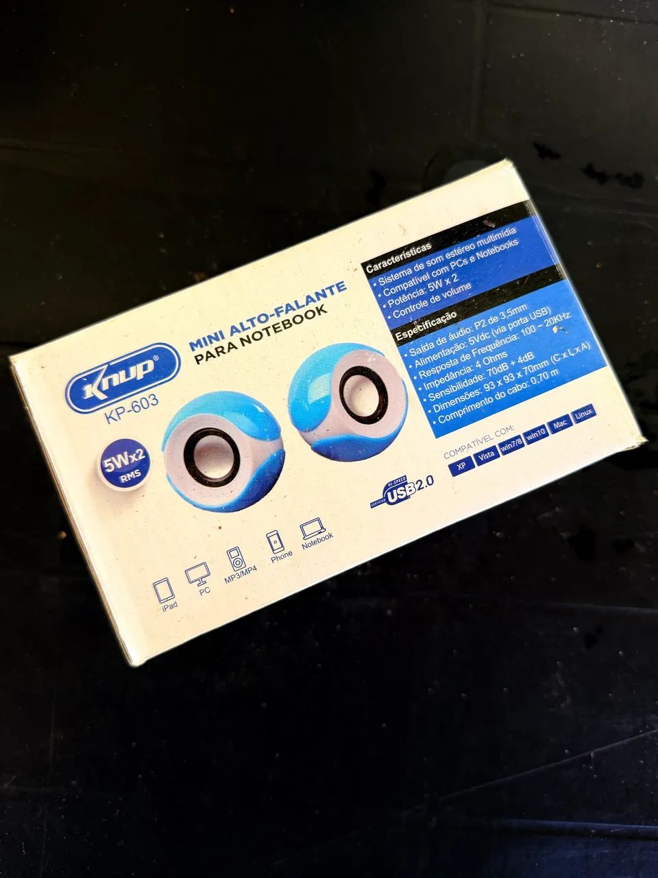 Mini caixa de som USB ideal para pc e notebook  - Foto 2