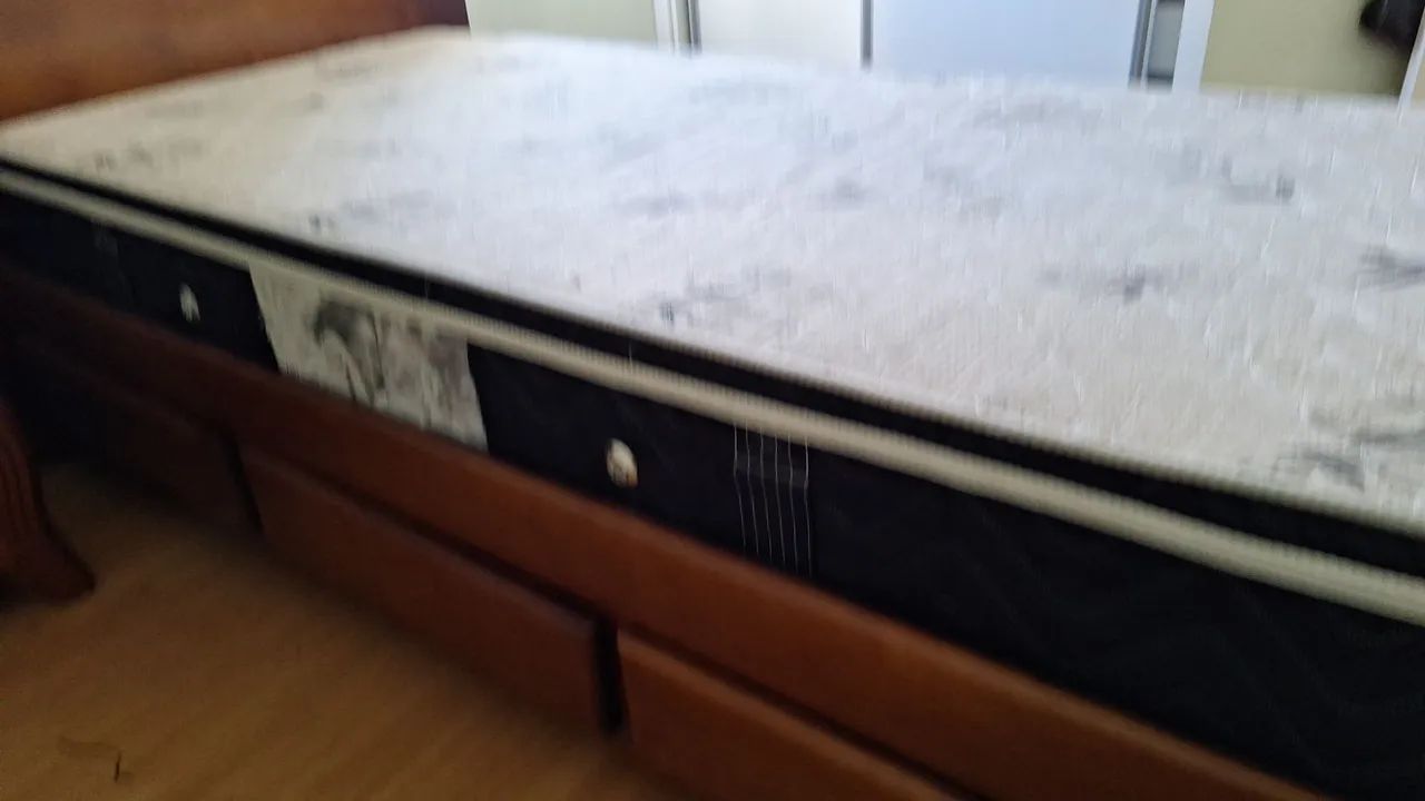 Cama solteiro com colchão  - Foto 2