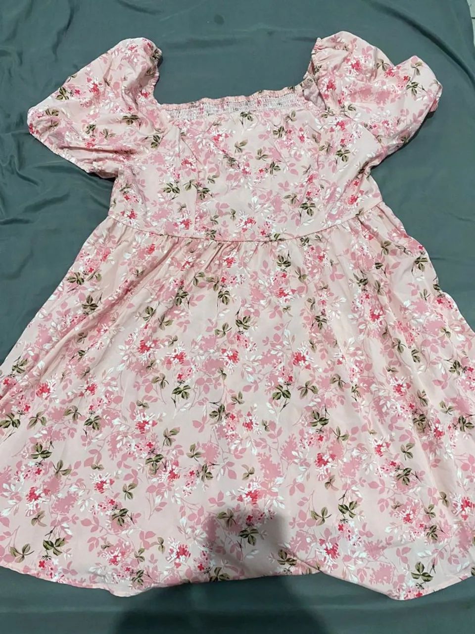 Vestido rosa floral