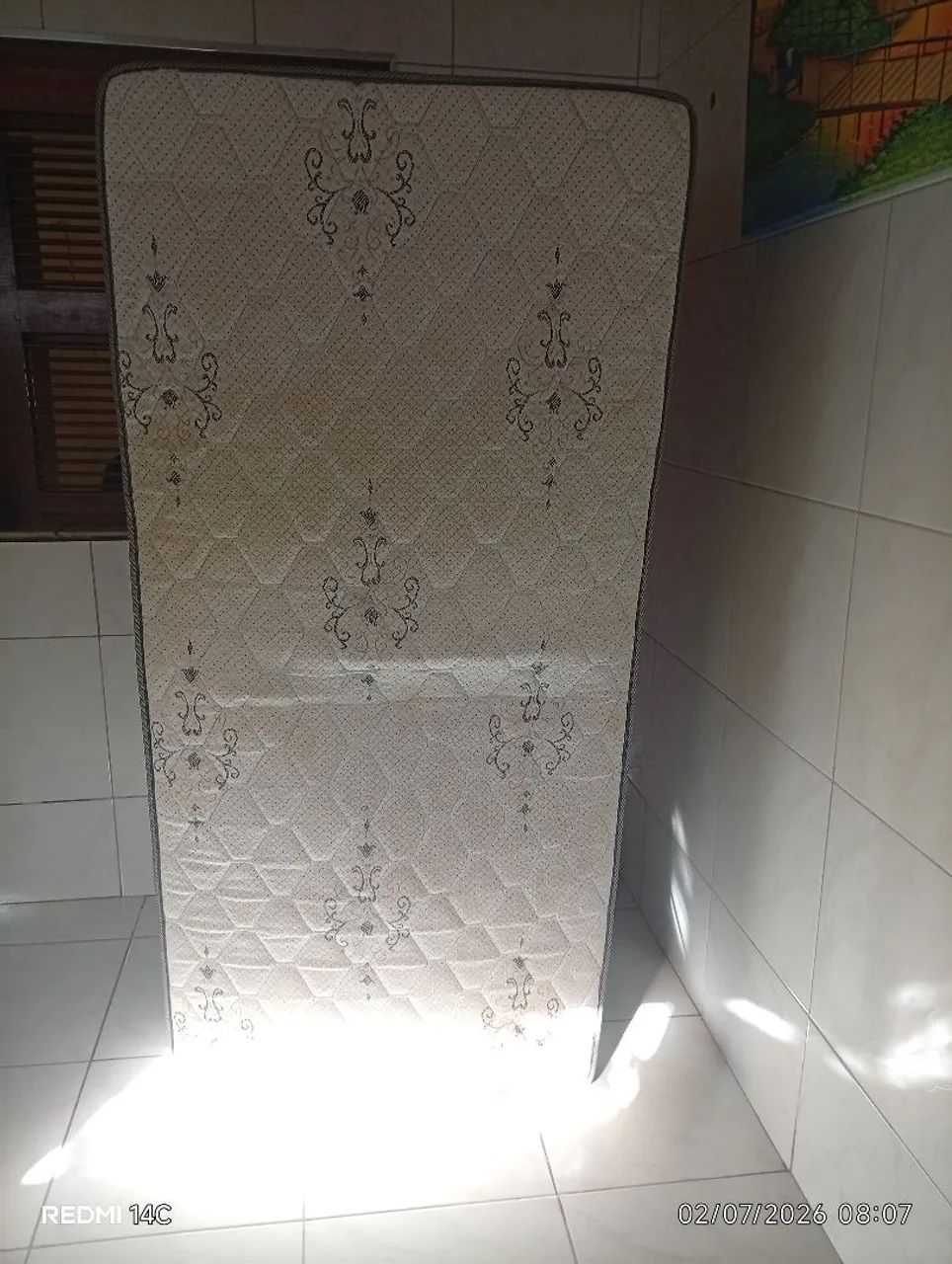 Cama box solteiro.