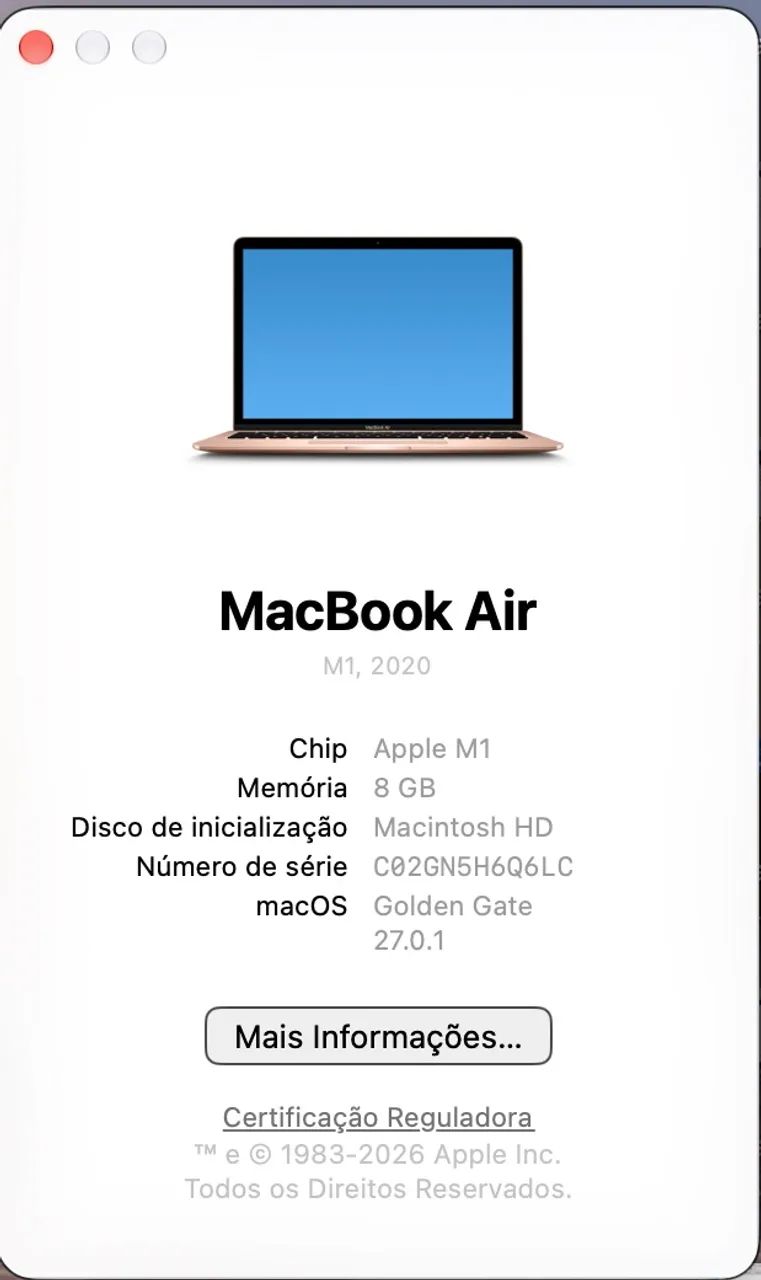 MacBook Apple M1 256G 8GB RAM - Foto 5