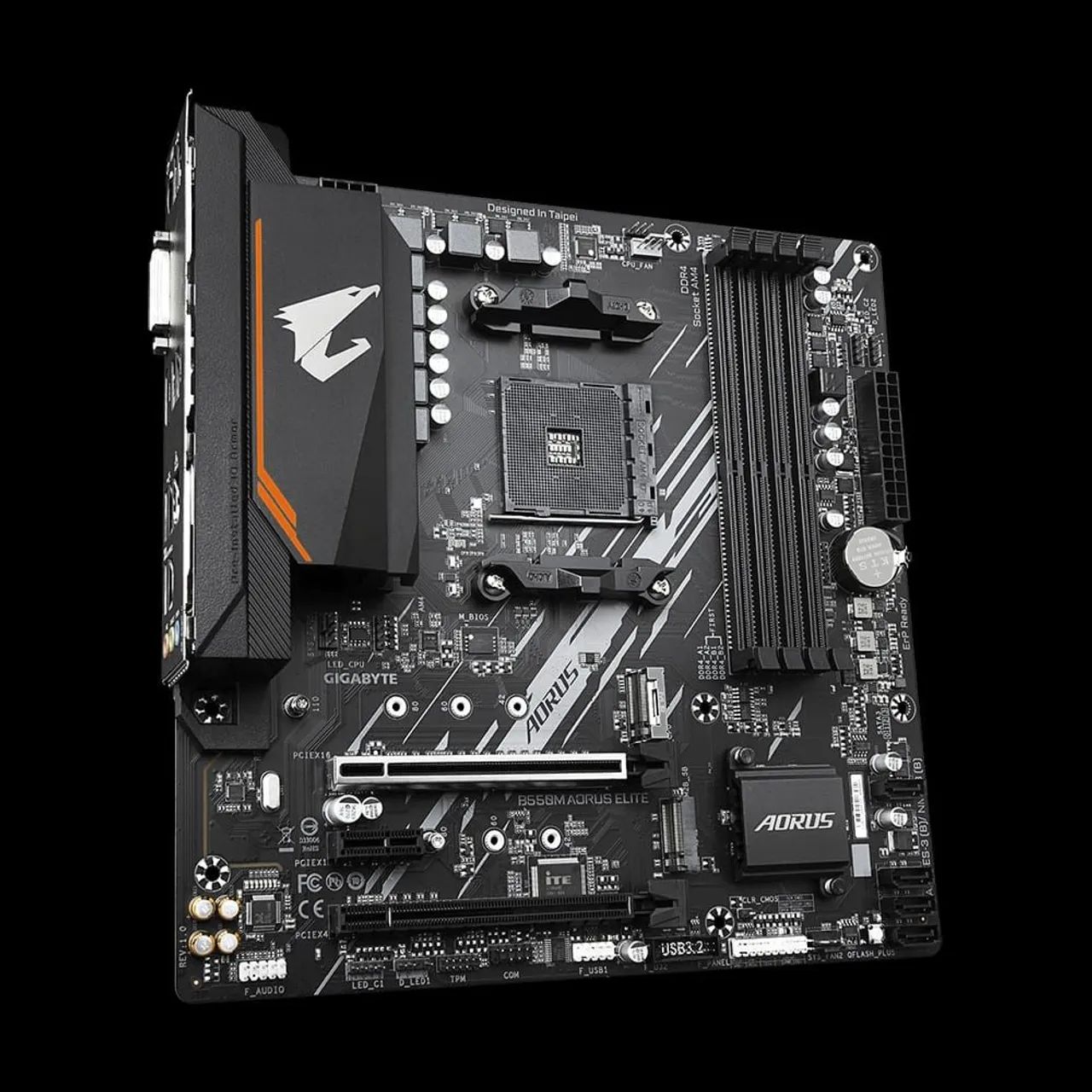 PLACA MÃE GIGABYTE B550M AORUS ELITE - Foto 2