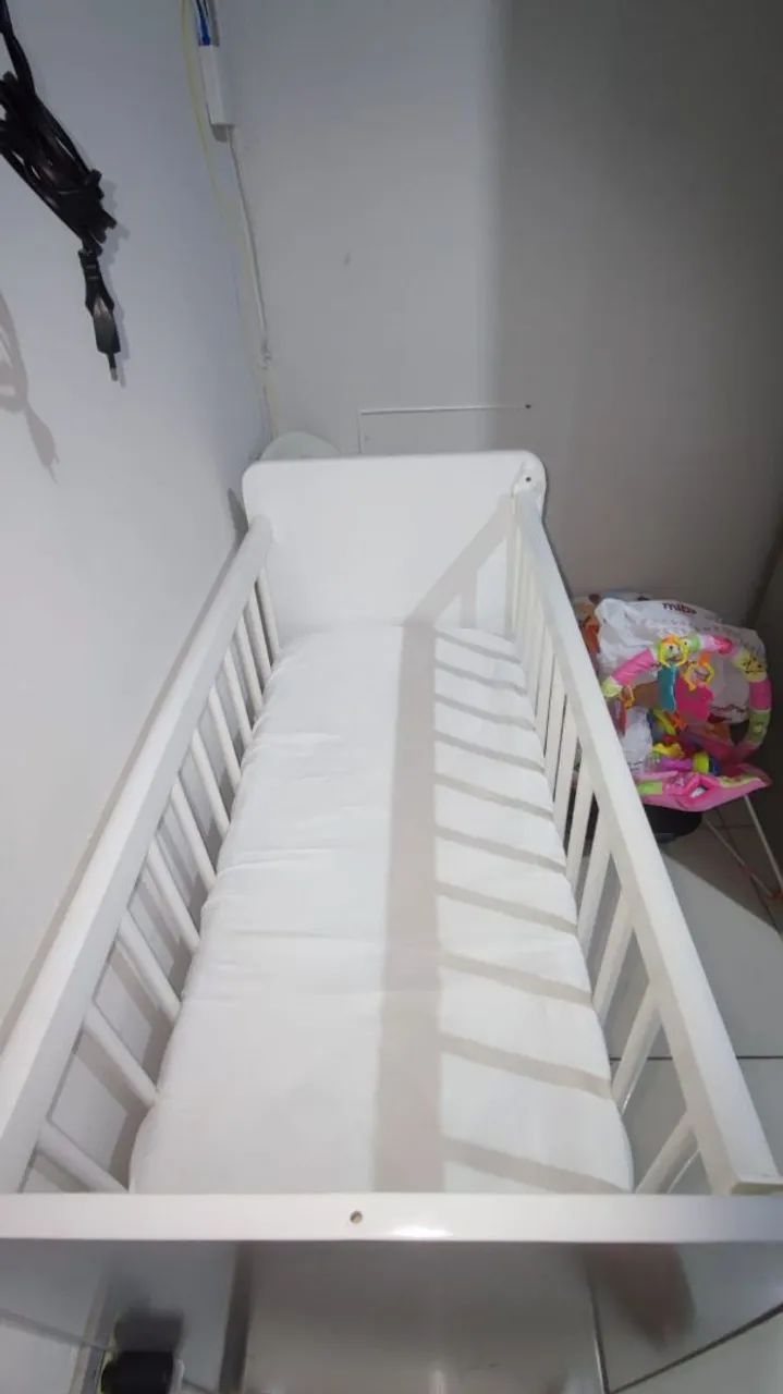 Mini berço com colchão  - Foto 3