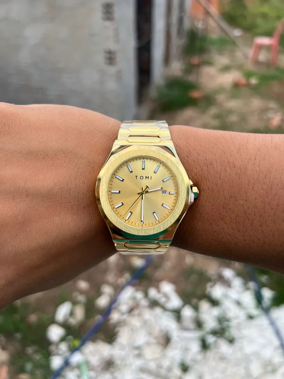 Kit Tomi Relógio Dourado