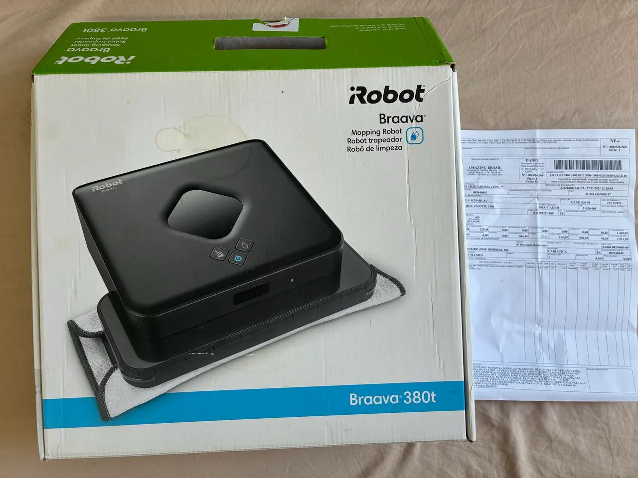 Robô Passa Pano iRobot Braava 380t