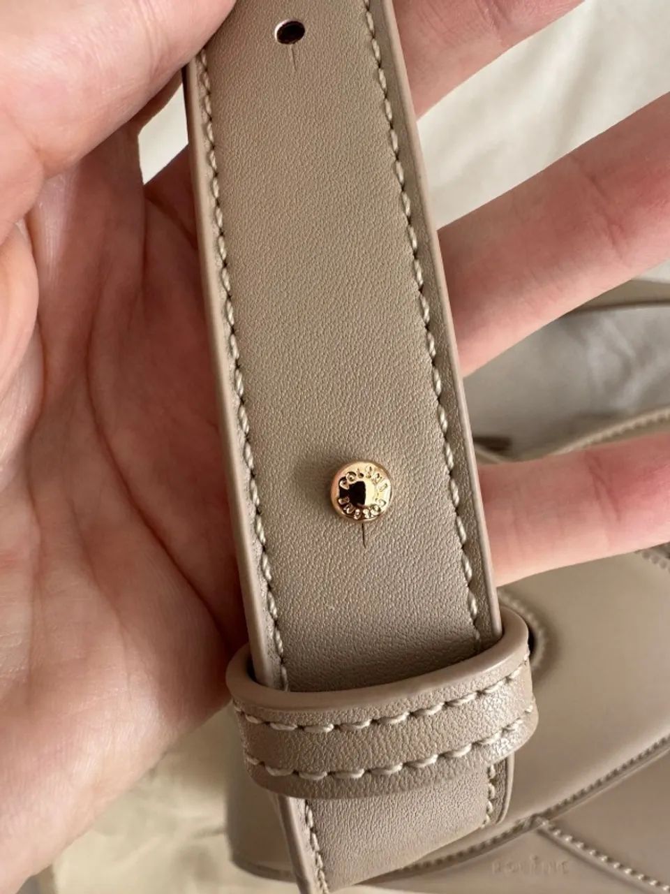 Bolsa bege inspirada Polene - Foto 5