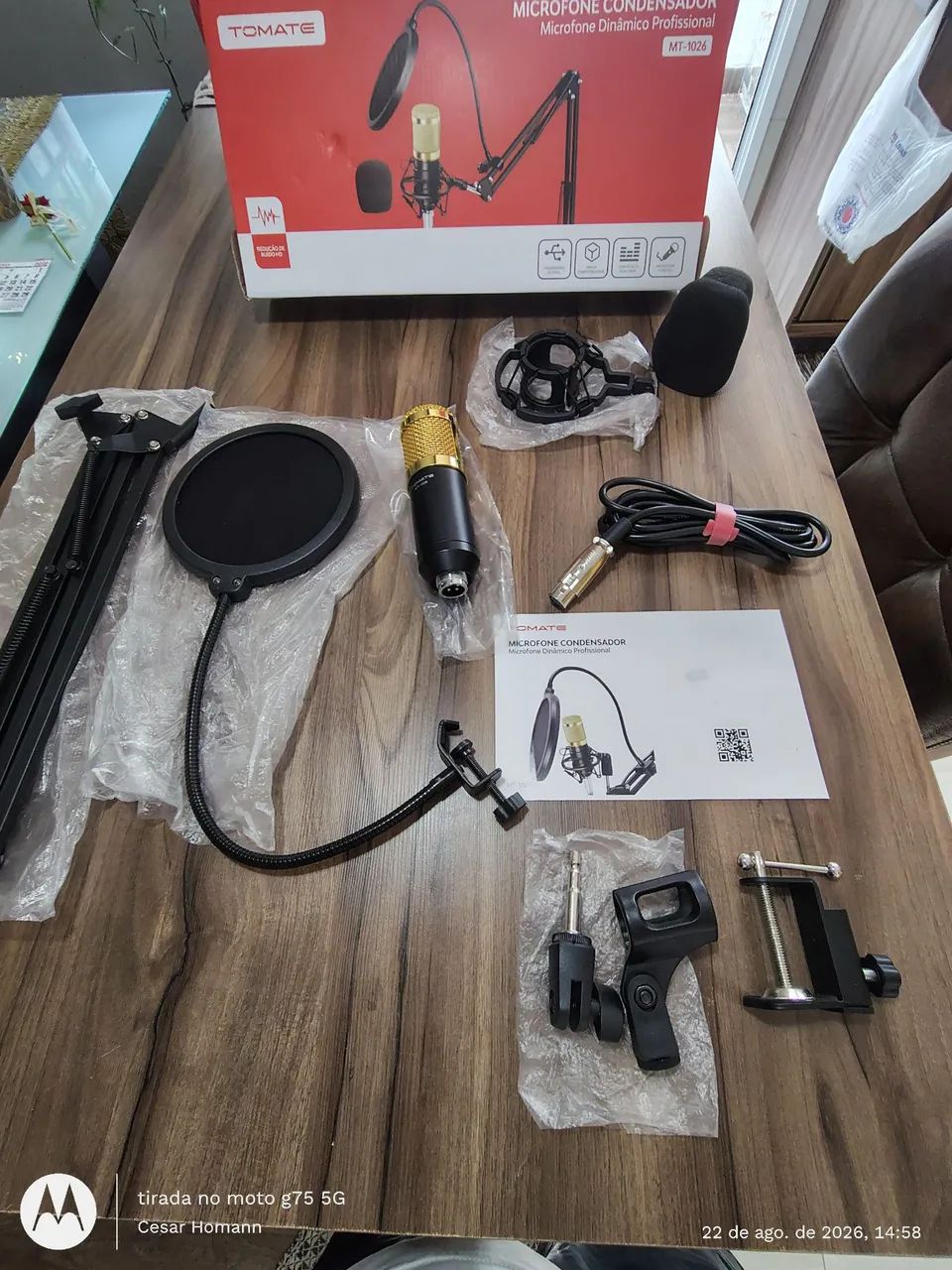 Microfone condensador 