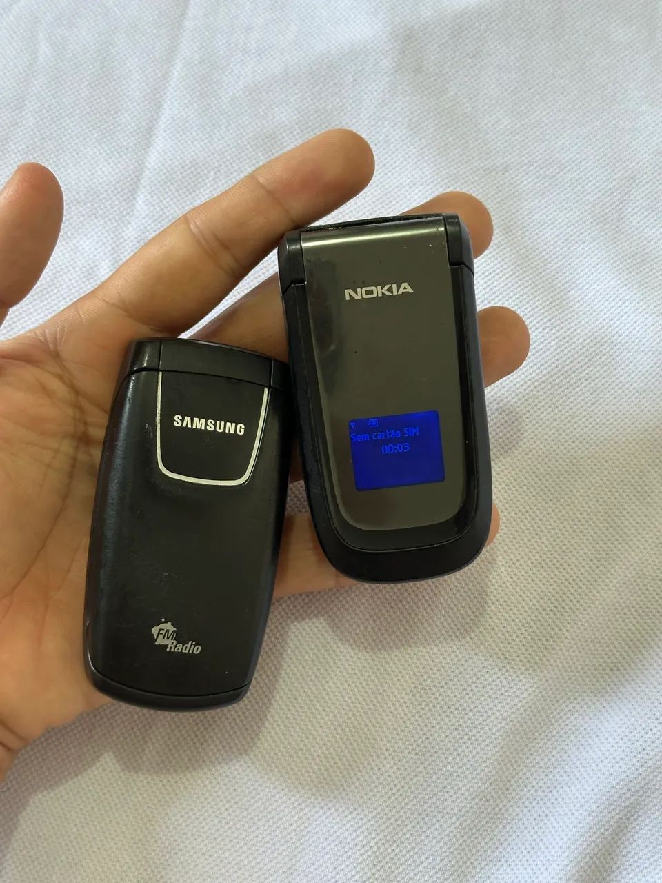 Lote 2 celulares Flip antigo  - Foto 4