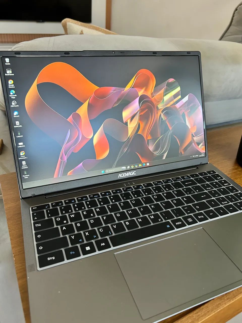 Notebook Acemagic Ryzen 5 7430u 16 GB 512 GB SSD Win11 Pro cinza