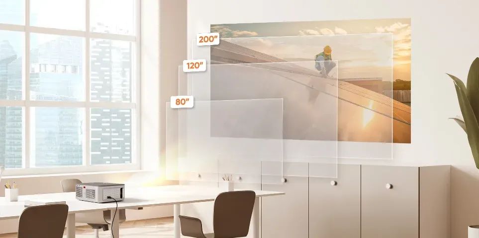 Projetor Multimídia 7000 Lúmens Get Vision Full HD com HDMI, USB e AV - Foto 5