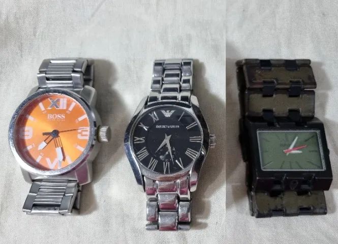 Relógios Hugo Boss, Emporio Armani e Nixon