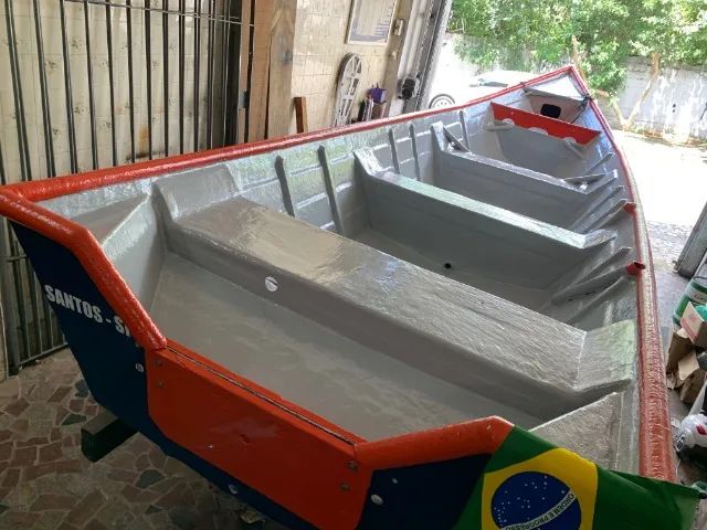 Barco Fibra Borda Alta quebra ondas 6,50 metros 21 pés - Foto 11