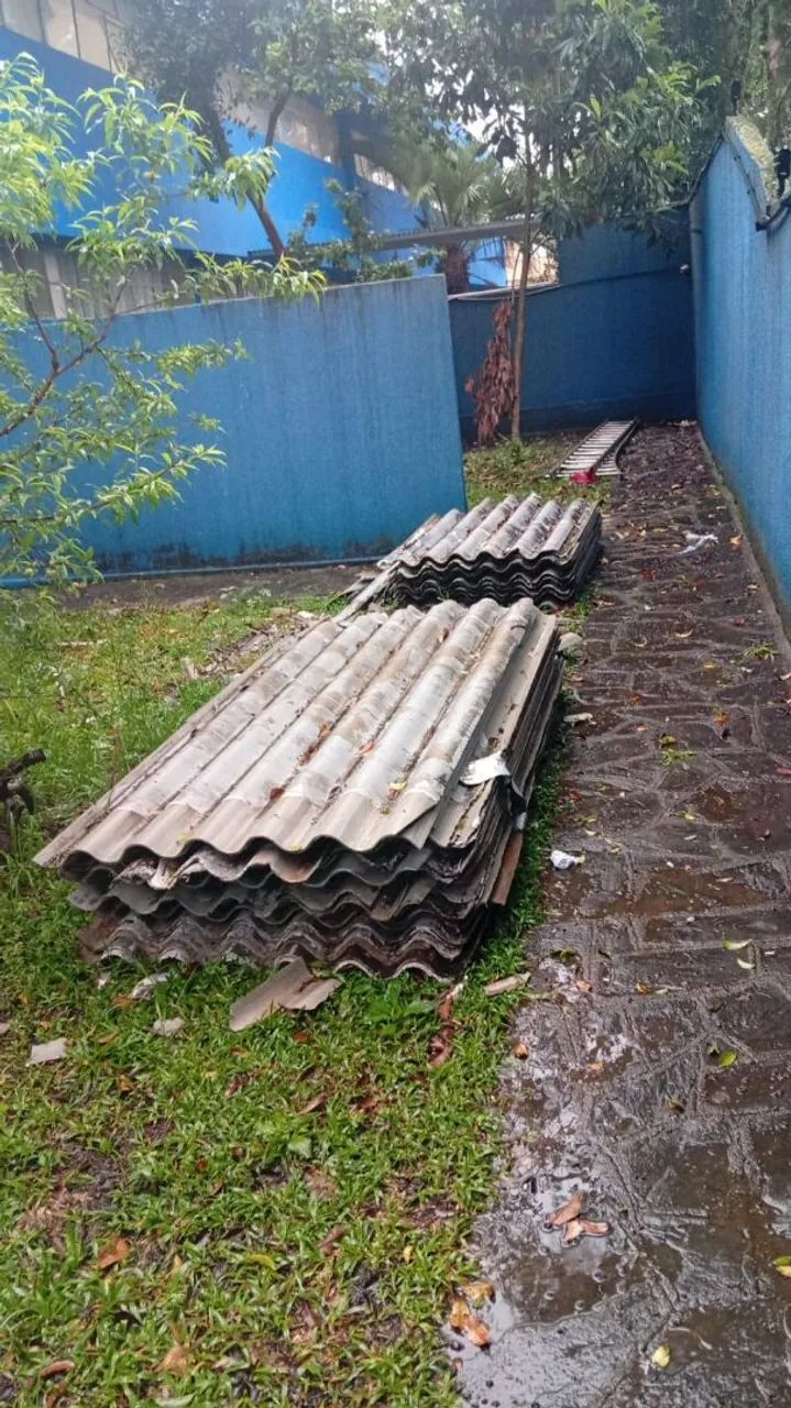 Telha 8 mm da pra usar só pequenos reparos e corte 