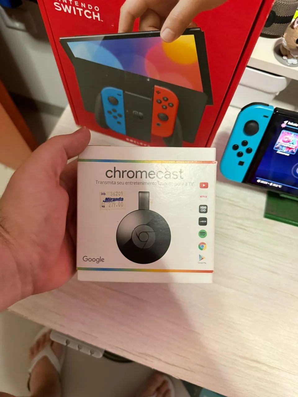 Google Chromecast 2ª Geração - Completo na Caixa Original