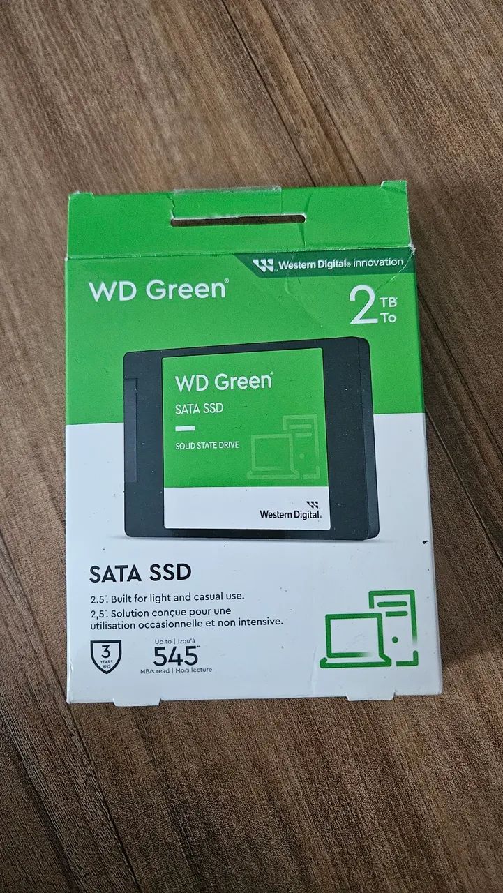SSD 2tb muito novo. 