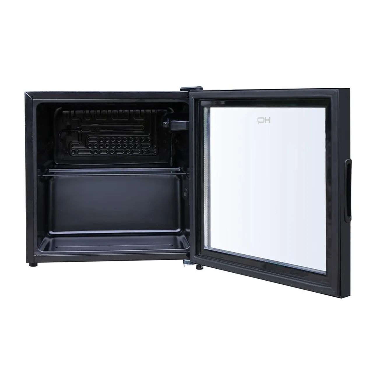 Frigobar Expositor Vertical HQ Vidro Duplo 50 Litros Preto HQ-50FBPV