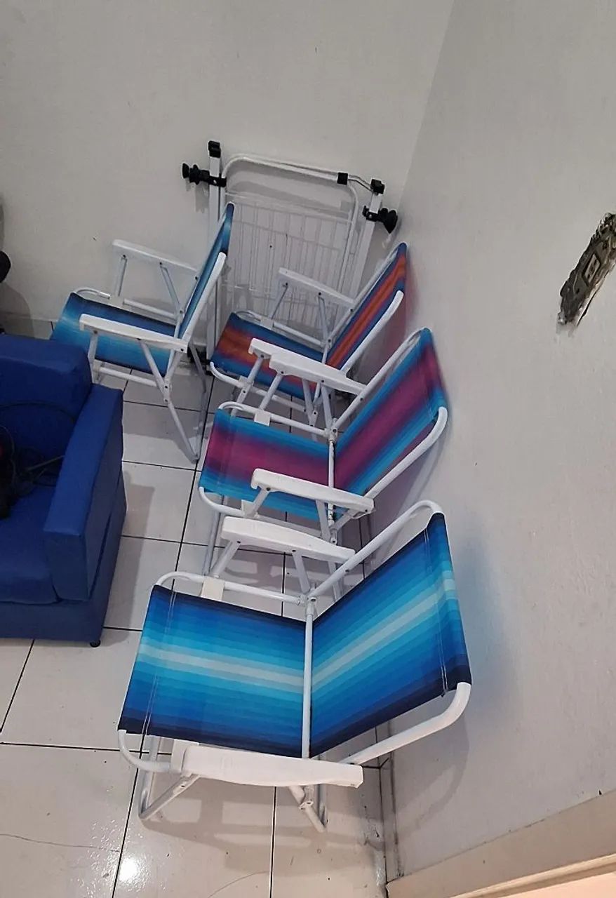 4 cadeiras de praia