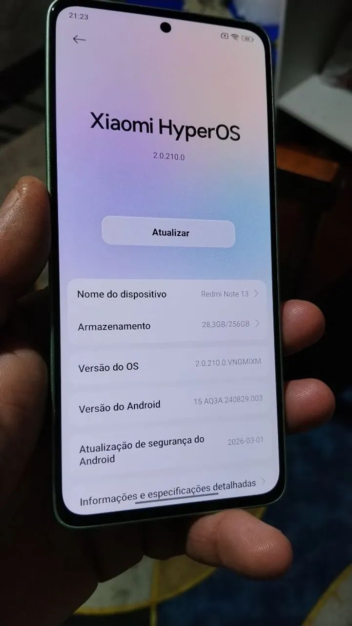 Redimi note 13 zerado 256G 16 de ram top 