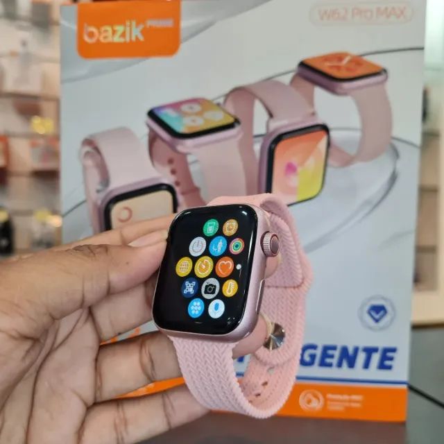Kit Relogio Digital Smartwatch Com Pulseiras Extra + Pulseira De Berloque 