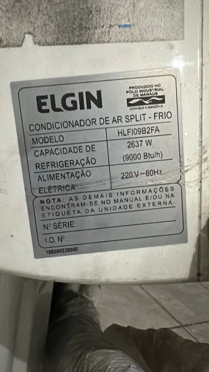 Ar condicionado Elgin 9mil Btu  - Foto 2