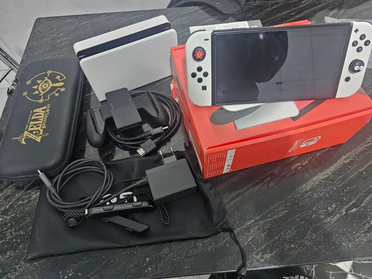 NINTENDO SWITCH OLED DESBLOQUEADO COMPLETO