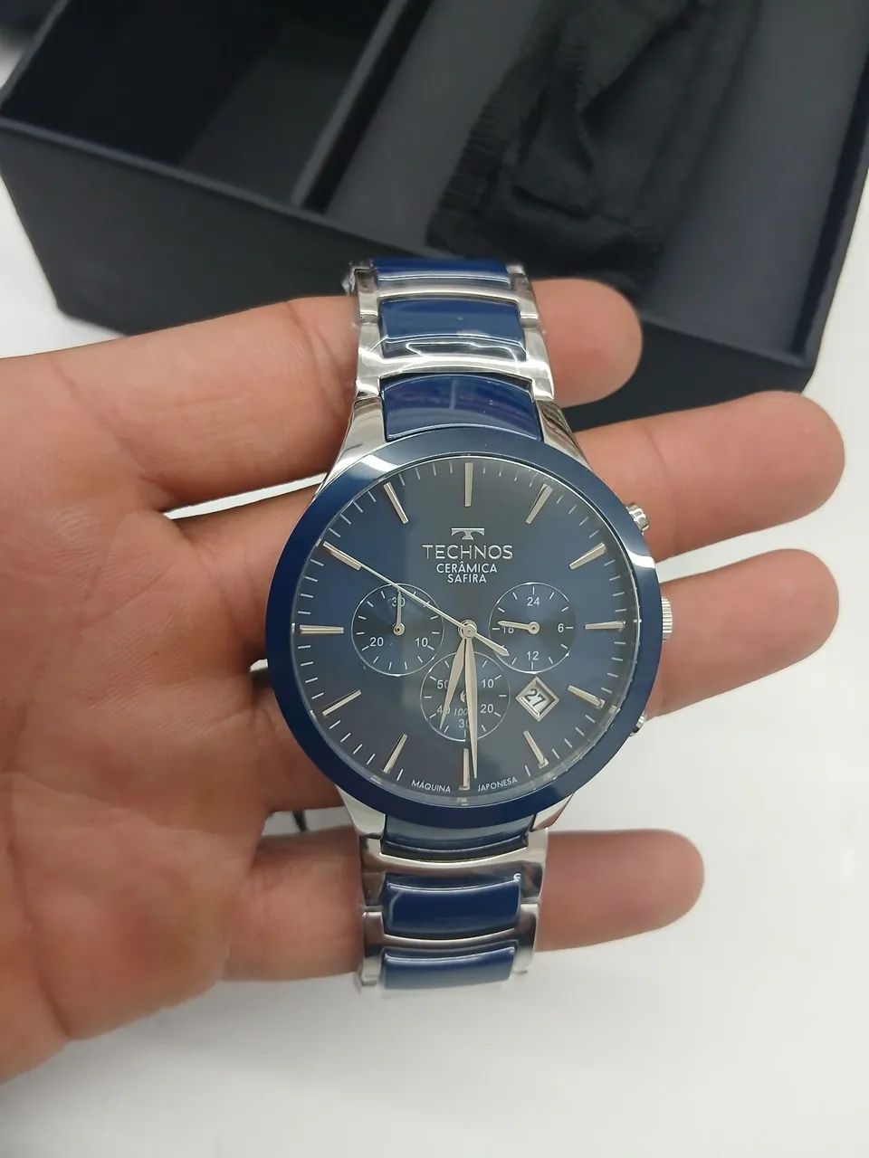 Relógio Technos Masculino Cerâmica Js25bdc/2a - Foto 2