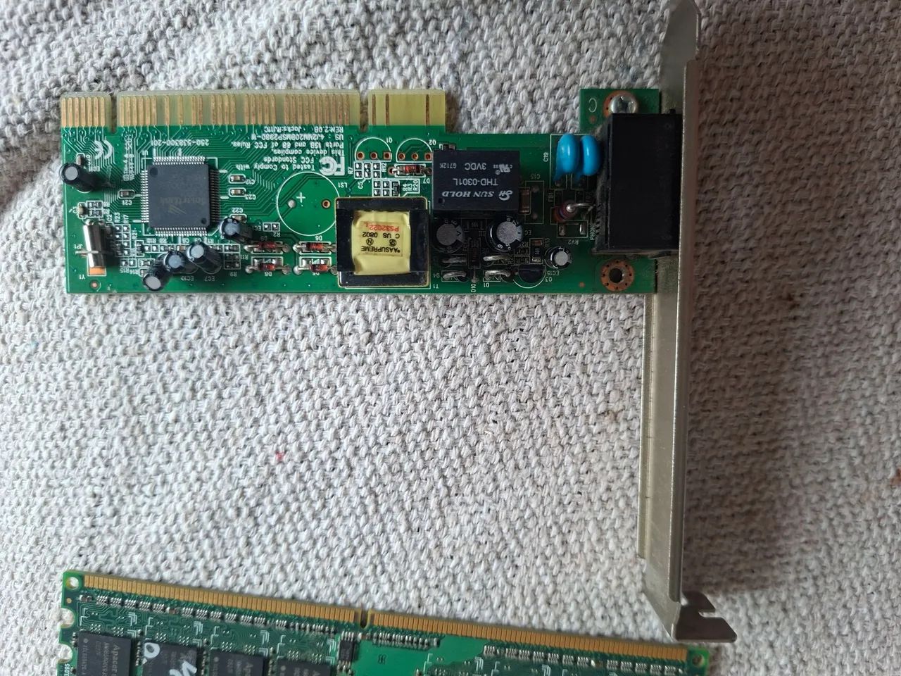 Placa de Rede PCI + Placa de Fax Modem 56K SmartLink - Peças de Reposição