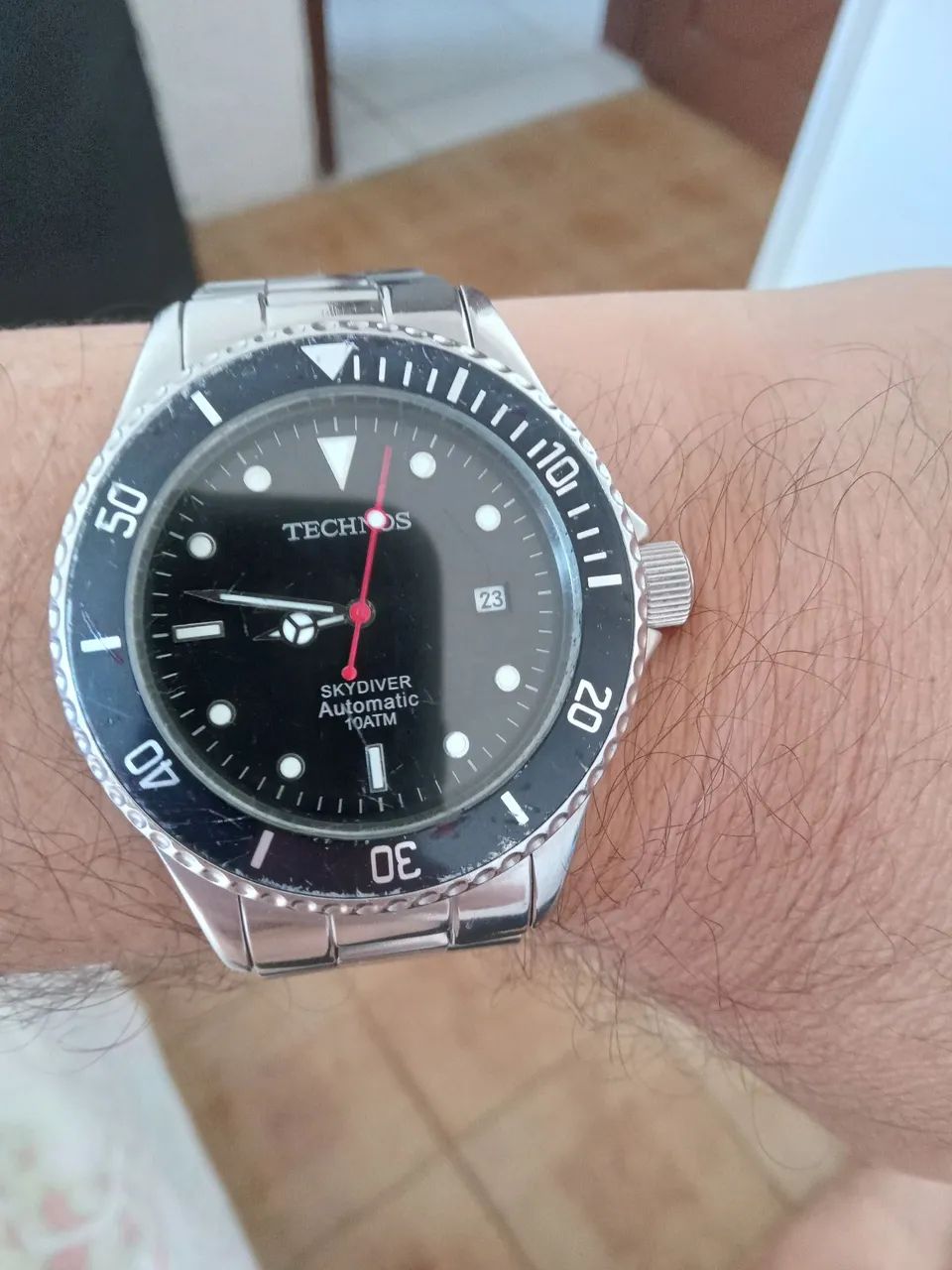 Relógio technos skydiver automático raro anos 90
