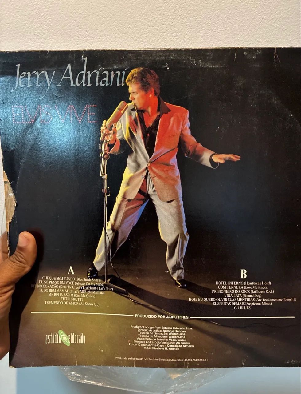 Disco Vinil Jerry Adriano- Elvis Vive - Foto 2
