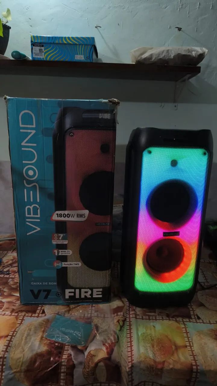 Caixa de som VibeSound V7 Fire - Foto 3