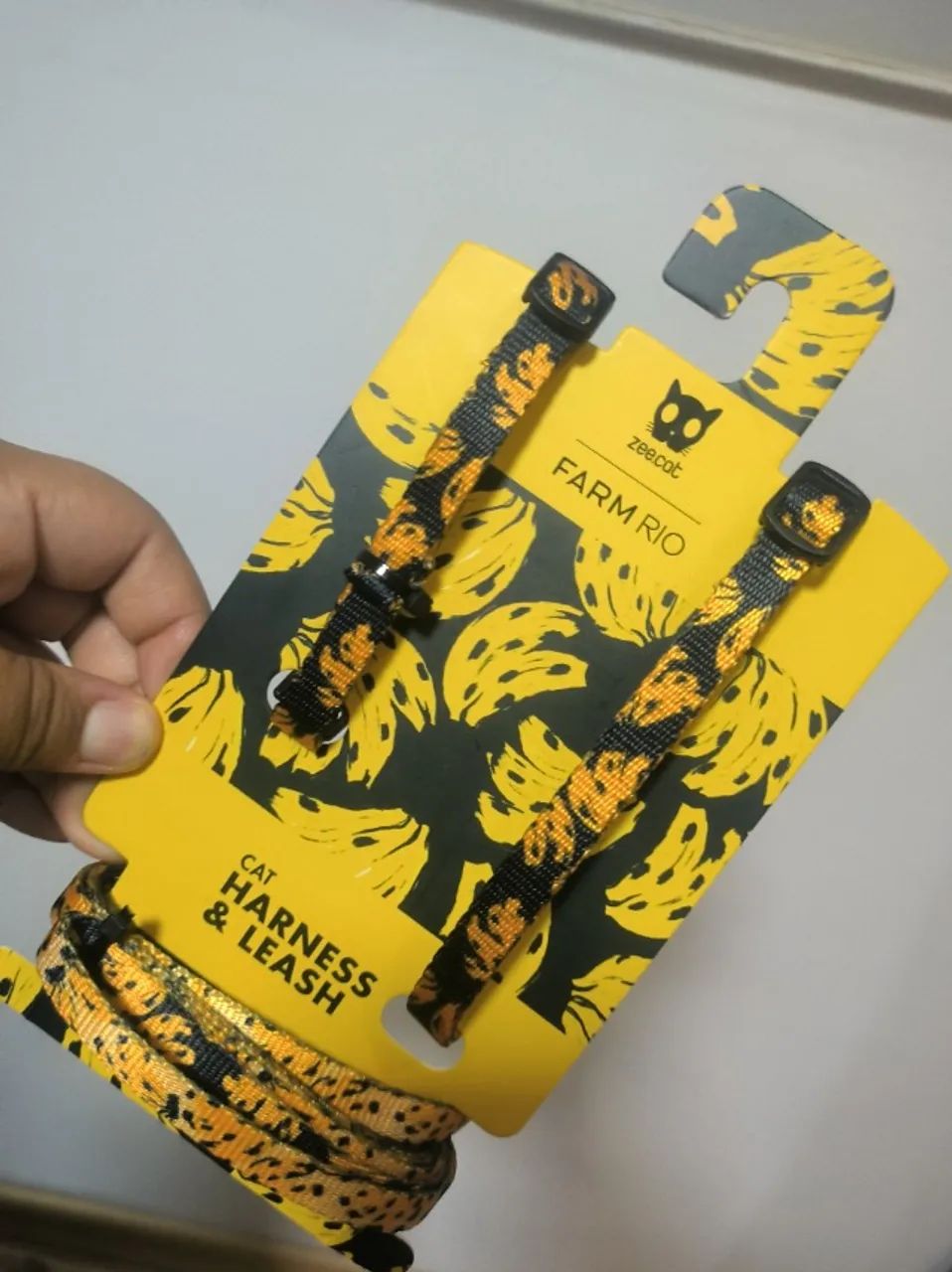 Coleira para gatos - Peitoral com Guia Zee.Cat FARM Rio Bossa Banana para Gatos  