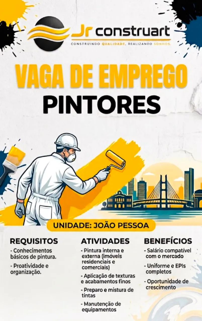Vaga para pintores 
