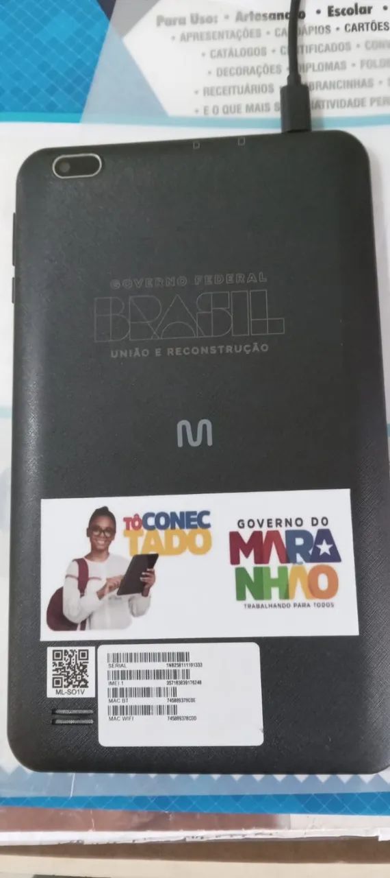 tablete multileize M 8 4G + 32 GB  COM DEFEITO NA TELA NOVO  - Foto 2