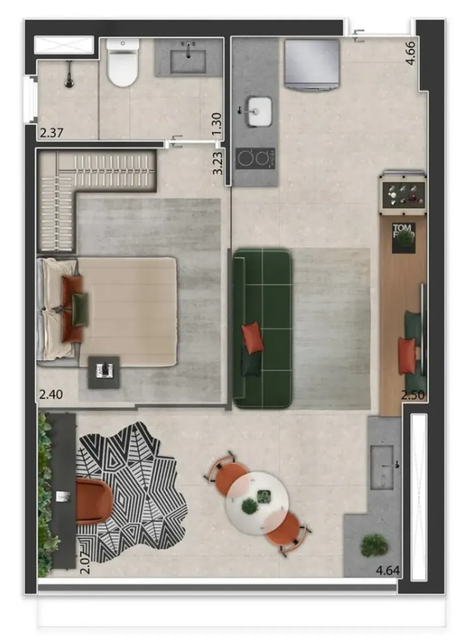PLANTA 37m²