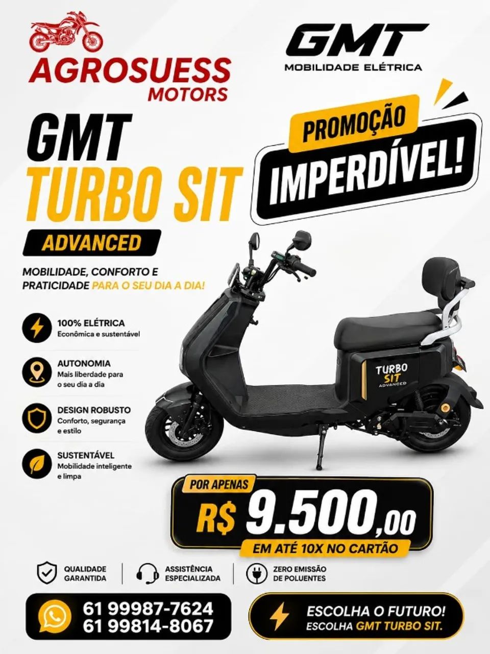Scooter Elétrica 800 e 1000w  - Foto 5