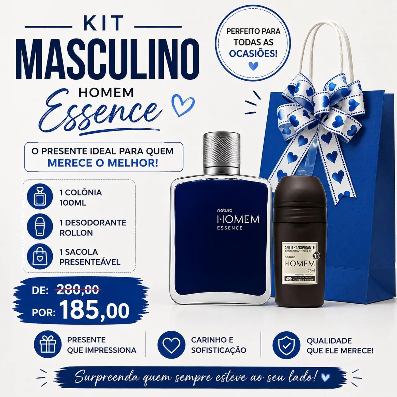 Kits Dia dos Pais Natura e Boticário e Avon  - Foto 4