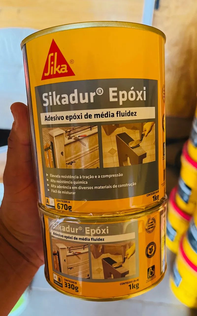 Lote de 60 latas Sikadur Epóxi 1kg