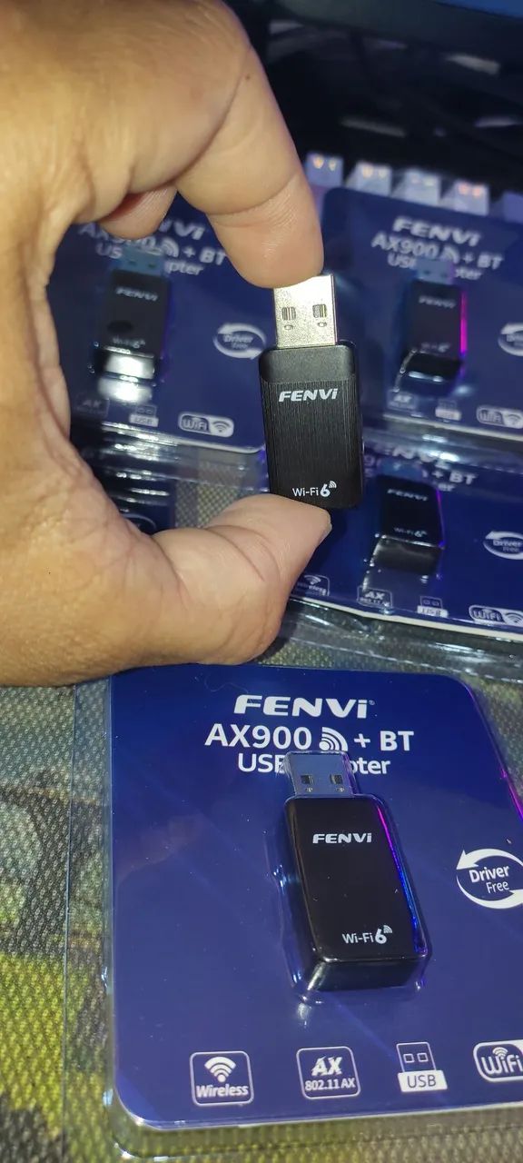 Adaptador Wi-fi+Bluetooth Fenvi Ax900