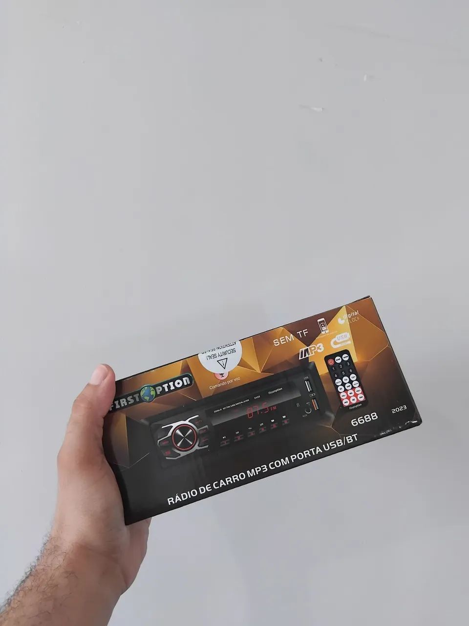 SOM MP3 AUTOMOTIVO FIRSTOPTION BT/USB E CONTROLE