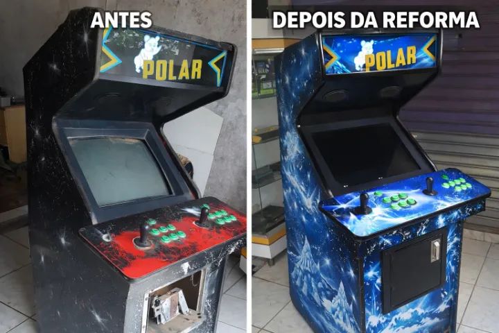 Fliperama Arcade Bartops - Manutenção e Reforma - Foto 2