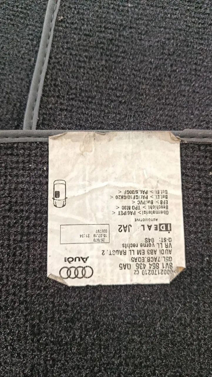 KIT TAPETE AUDI A3 2013+ ORIGINAL  - Foto 4
