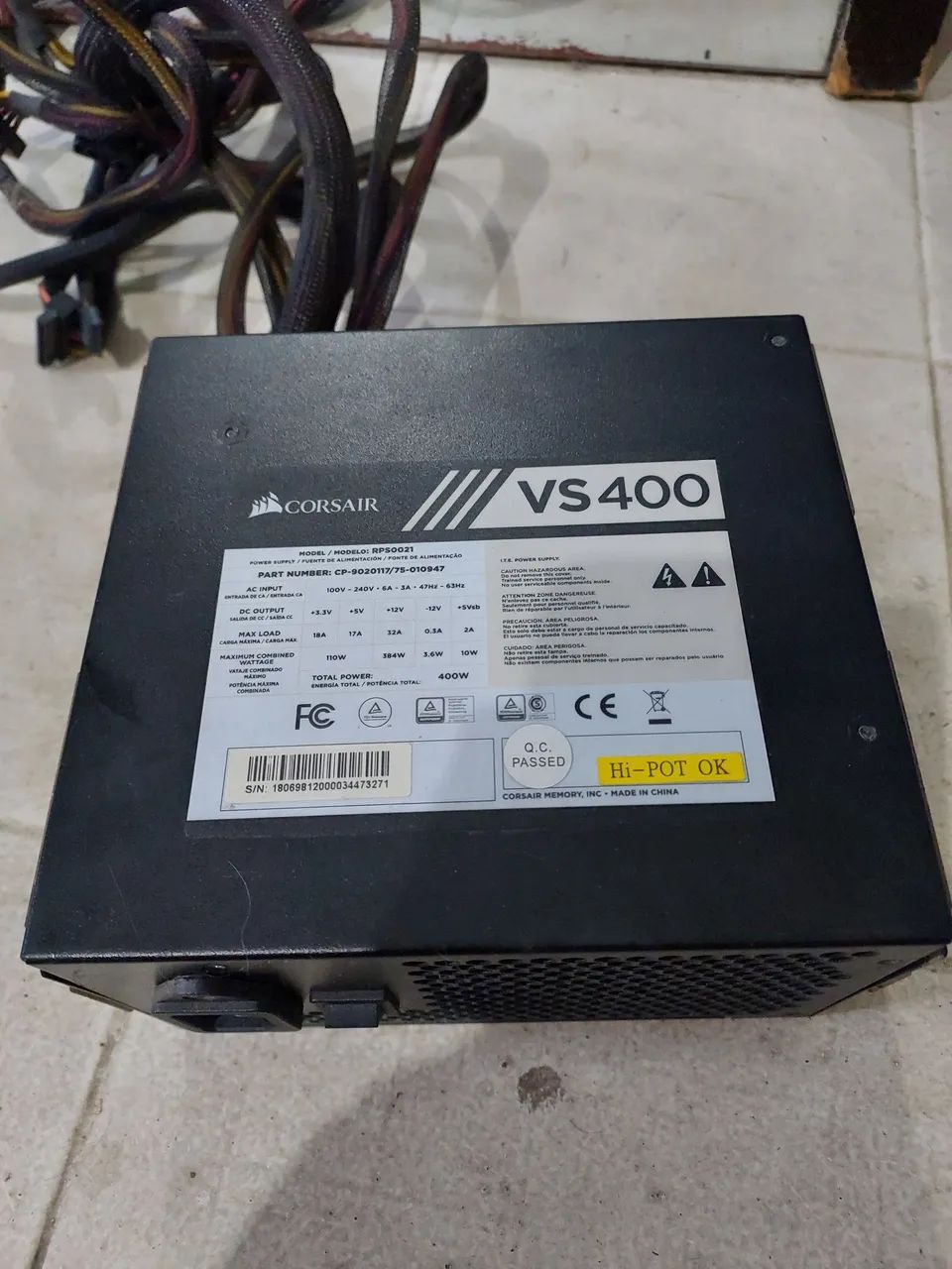 Fonte Corsair VS400