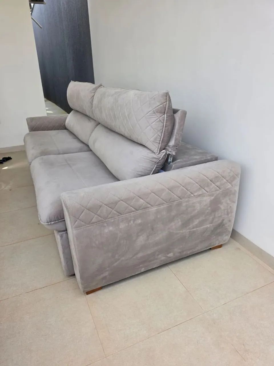Sofá Luxo 2.90m Retrátil de Fibra  - Foto 2