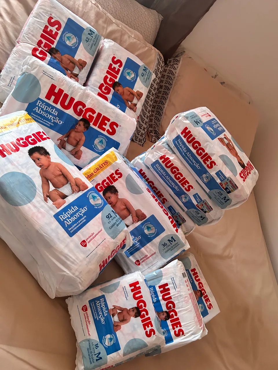 Fraldas HUGGUIES Rápida Absorção 0,70