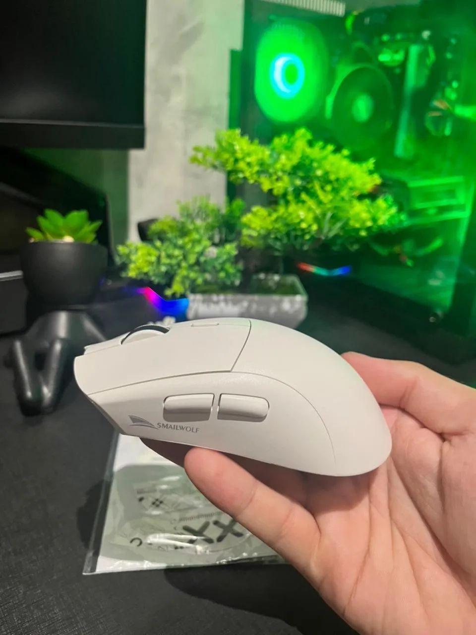 MOUSE SMAILWOLF RS7 BRANCO - NOVO  - Foto 3