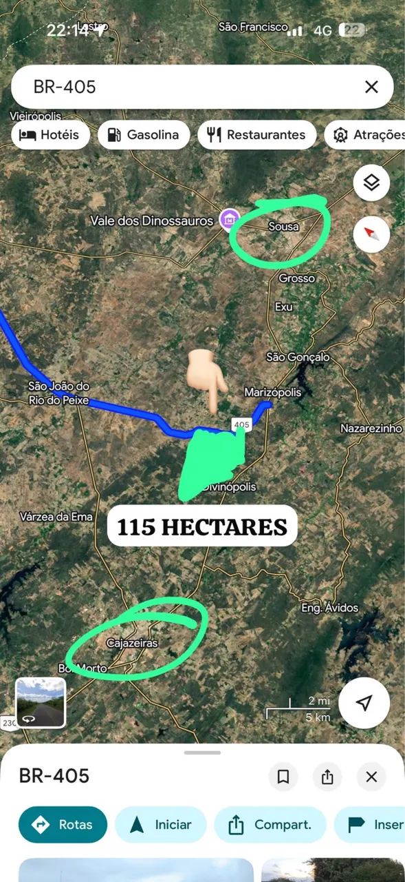 LOTE / TERRENO - 115 HECTARES  (ACEITO TROCA) - Foto 4
